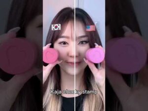 [Full tutorial on my channel] 🇰🇷vs🇺🇸 makeup with Kaja Beauty! 풀 튜토리얼 보러오세용👀